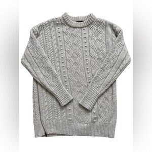 J Crew Wool Sweater asimetric zipper  very cozy oversized size s more like M/L